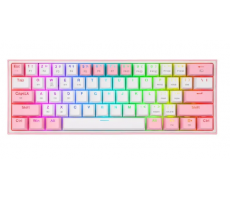 Keyboard Redragon | K616-RGB WP/Fizz Pro White/Pink, Wired , Gaming [ Bluetooth ]